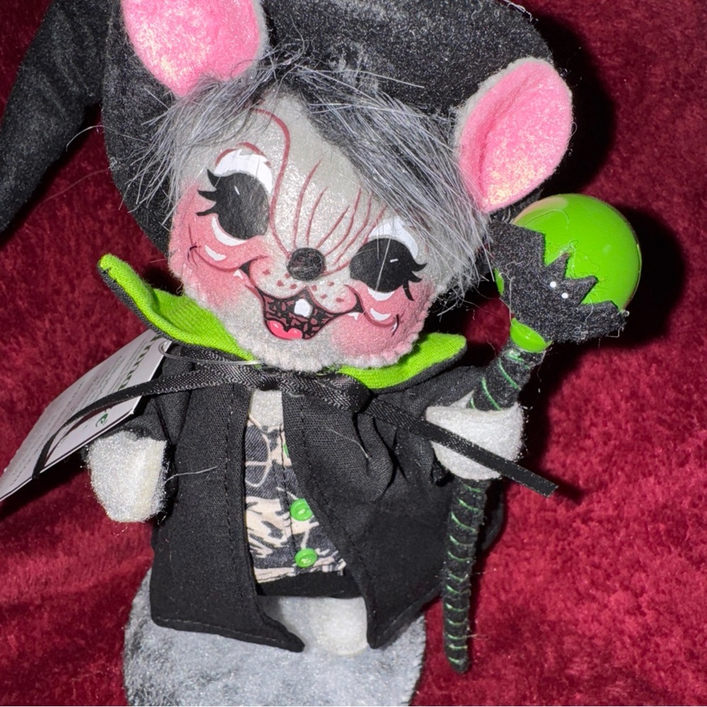 NWT 6 inch Annalee Ghostly Warlock Mouse plush Halloween Decor. - Picture 3 of 8